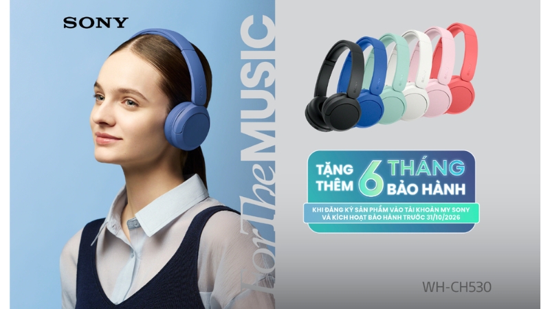 Tai nghe chụp tai Sony WH-CH530-WH-CH530 WZE-2