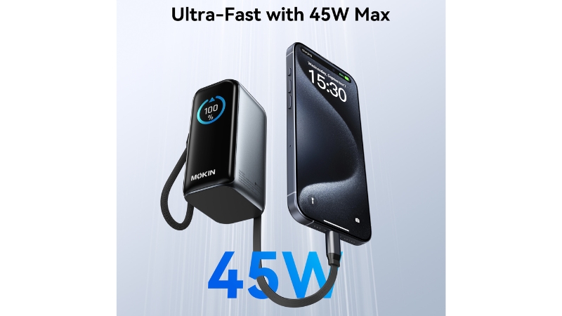 Pin sạc dự phòng Mokin 10.000 mAh 45W MOPB0902-MOPB0902-3