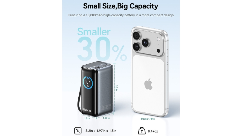 Pin sạc dự phòng Mokin 10.000 mAh 45W MOPB0902-MOPB0902-11