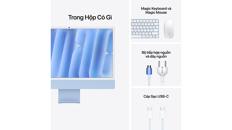 iMac M6 24 inch 12GPU 12CPU 16GB 512GB 2026 | Chính hãng Apple-MH1J4SA A-19