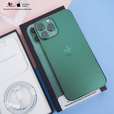 358406644804624 - [KÈO THƠM] iPhone 13 Promax 128GB Green Fullbox - Likenew - Chính hãng VN/A (Lưng tróc thủy nhẹ - cáp chưa bung)