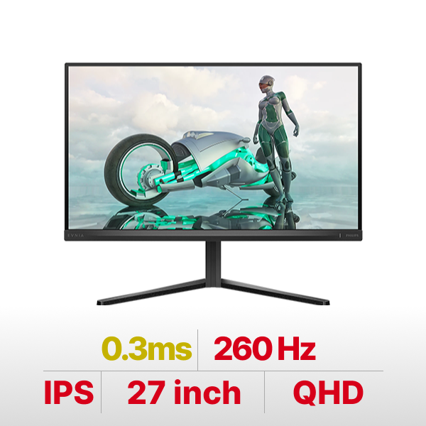 Màn hình máy tính LCD Philips 27inch (IPS QHD 260Hz 0.3ms Loa 2Wx2)