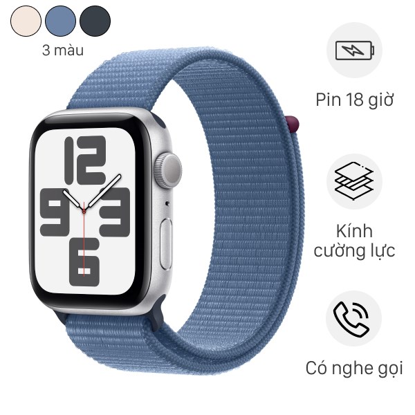 APPLE WATCH SE23 LOOP - Apple Watch SE 2023 GPS 40mm Viền Nhôm Dây Vải - Chính hãng VN A