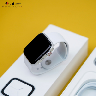 S - [KÈO THƠM] Apple Watch S4 LTE 44mm Silver - Likenew