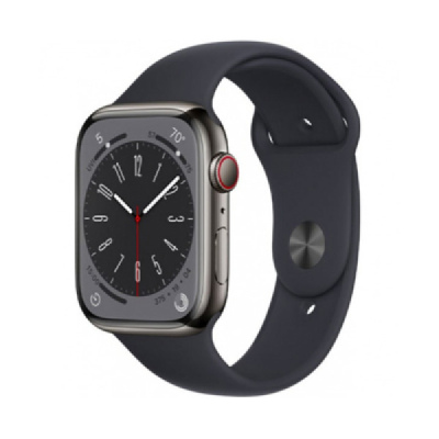 Apple Watch S8 LTE 45mm viền thép dây cao su - Chính hãng VN/A