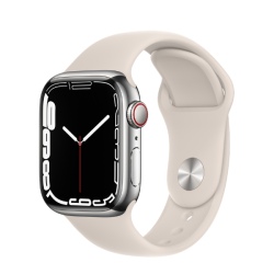 Apple Watch S7 41mm LTE Silver Viền Thép - Cũ xước nhẹ (*****73LYJ)