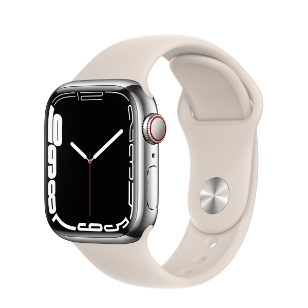 Apple Watch S7 41mm LTE Silver Viền Thép - Cũ xước nhẹ (*****73LYJ)