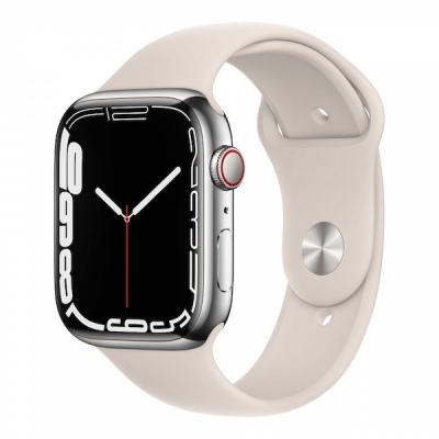 Apple Watch S7 LTE 41mm - Viền thép dây cao su - Chính hãng VN/A