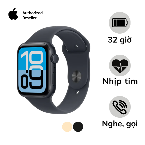 Apple Watch SE 3 2025 GPS 40mm Viền Nhôm Dây Cao Su