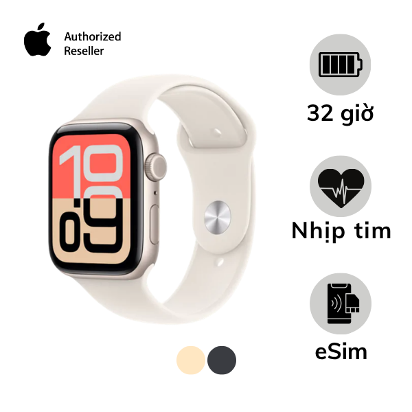 Apple Watch SE 3 2025 LTE 40mm Viền Nhôm Dây Cao Su