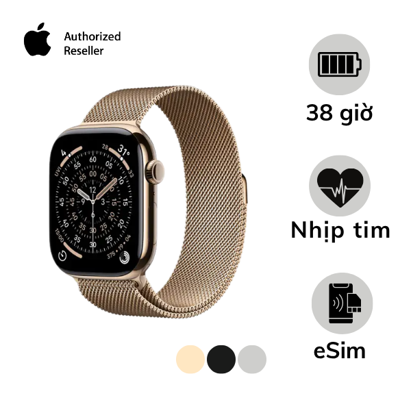 Apple Watch Series 11 46mm LTE Viền Titan Dây Thép - Size M L