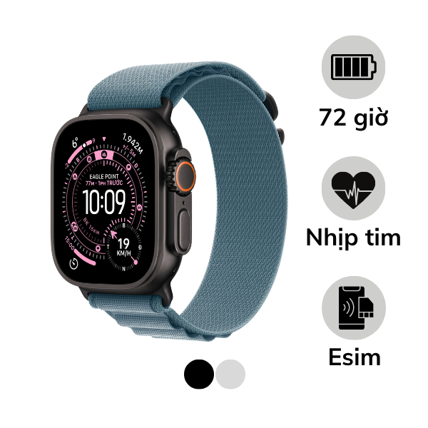 Apple Watch Ultra 3 (2025) 49mm 5G Viền Titan Dây Alpine (Size L)