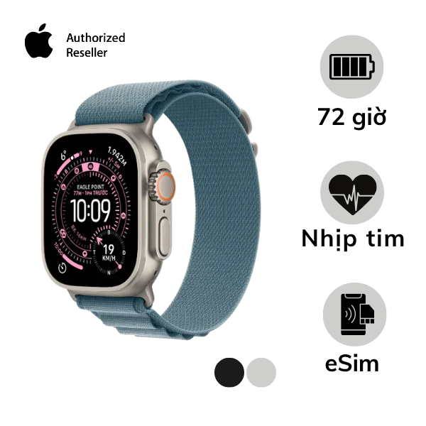 Apple Watch Ultra 3 (2025) 49mm 5G Viền Titan Dây Alpine (Size L)