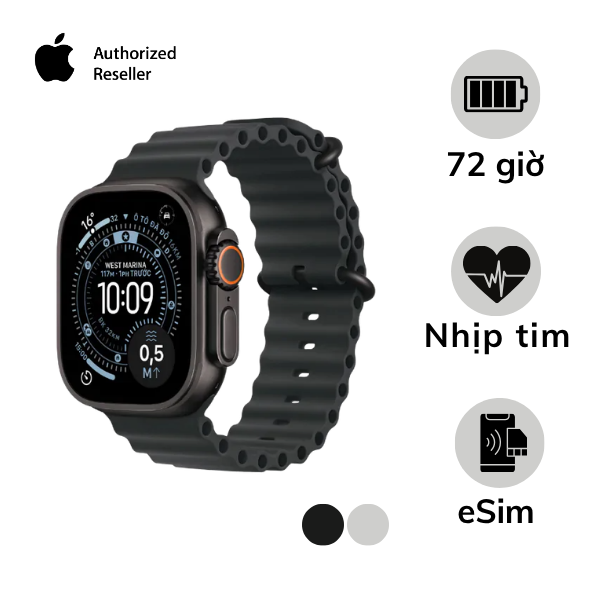 Apple Watch Ultra 3 (2025) 49mm 5G Viền Titan Dây Cao Su
