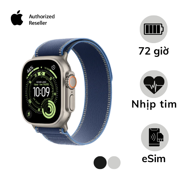 Apple Watch Ultra 3 (2025) 49mm 5G Viền Titan Dây Trail (Size M L)