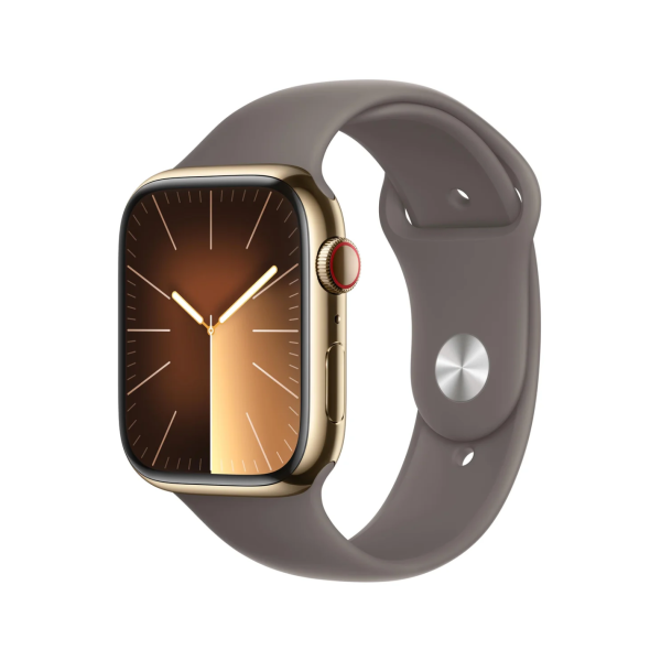 Apple Watch S9 LTE 45mm Viền Thép Gold - Cũ đẹp (QQH9D96MQD)
