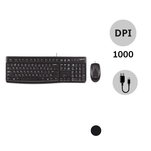 Bộ bàn phím và chuột có dây Logitech MK120