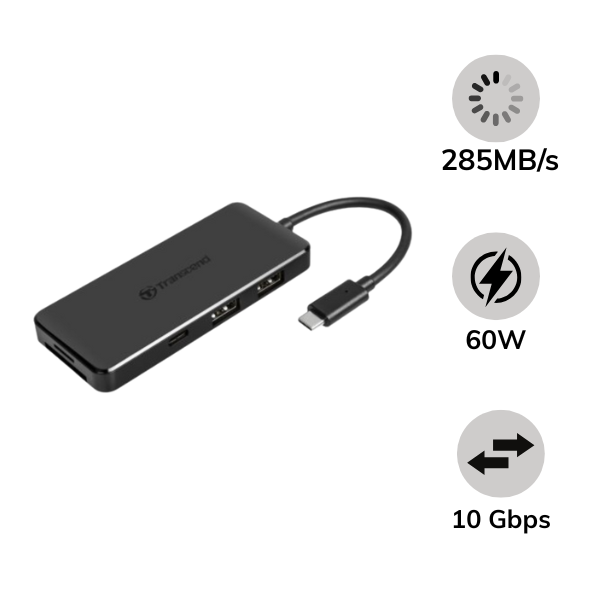 Bộ chia Hub Transcend USB-C 6 in 1 (TS-HUB5C)