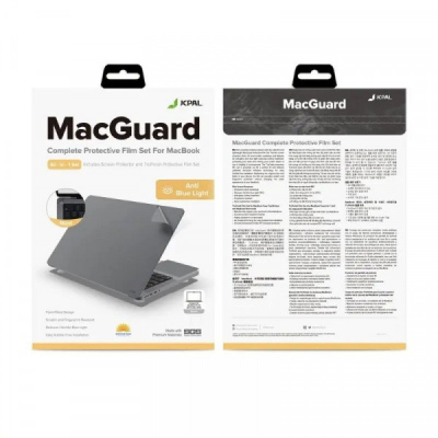 Bộ dán MacBook Pro 13 inch M1 M2 M3 JCPAL Macguard All In One Set
