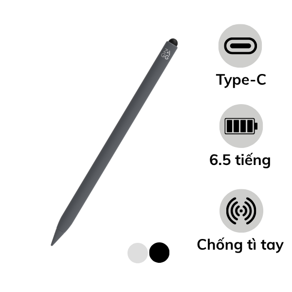 Bút cảm ứng ZAGG Pro Stylus 2 Pencil cho iPad (Upgraded Version)