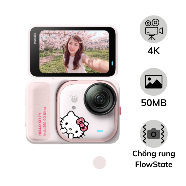 Camera hành động Insta360 Go Ultra Hello Kitty Bundle