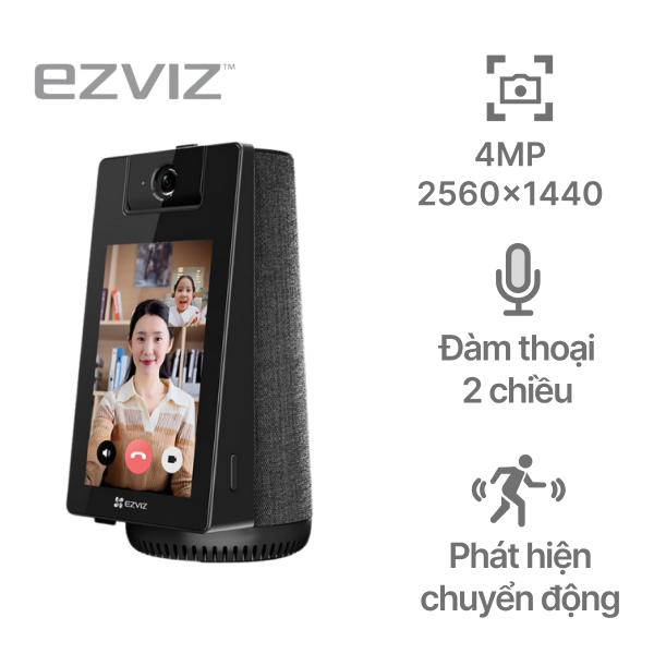 Camera IP 360 độ 4MP EZVIZ S10 có tích hợp màn hình
