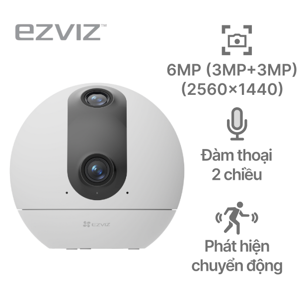 Camera IP 360 độ 8MP EZVIZ C60P Dual Mix
