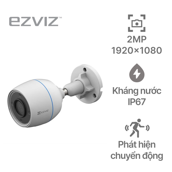 Camera IP ngoài trời 2MP EZVIZ H3C Full Color