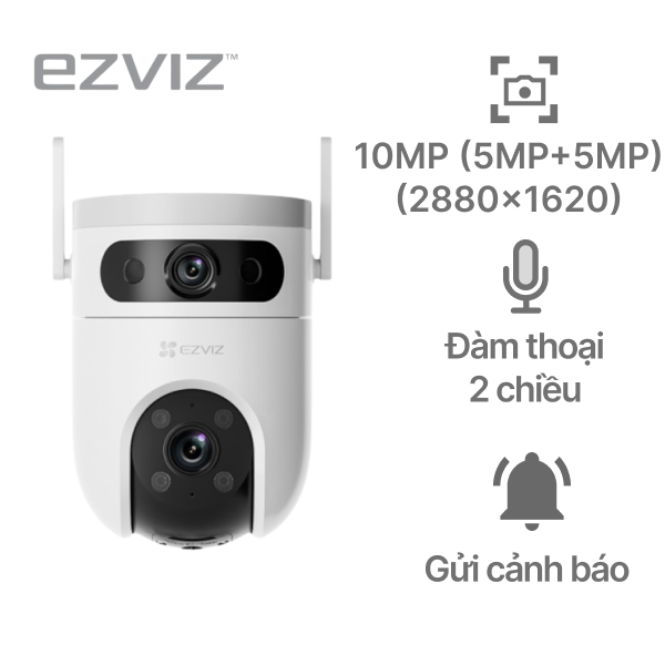 Camera IP ngoài trời 360 độ 10MP EZVIZ H9C Dual