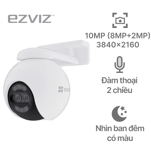 Camera IP ngoài trời 360 độ 8MP EZVIZ H80X Dual