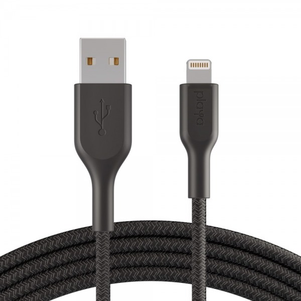 PMBK1002YZ1M - Cáp USB-A to Lightning Belkin Playa 12W vỏ dù 1M