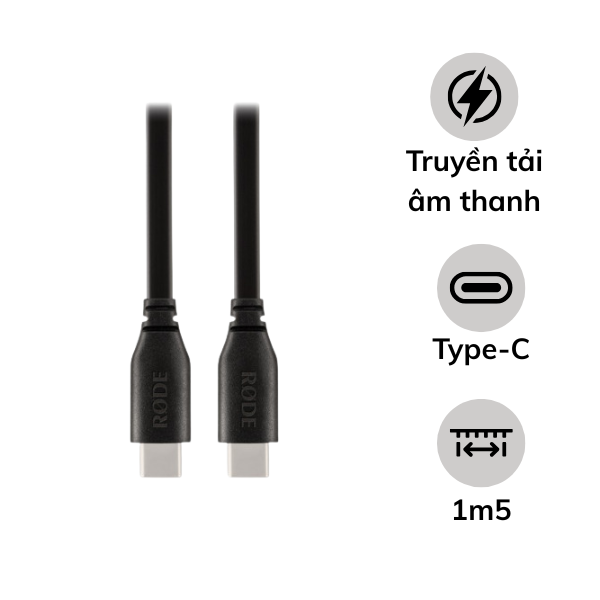Cáp chuyển đổi âm thanh Type-C SC17 Rode 1.5m