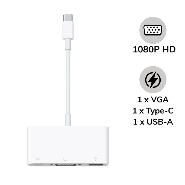 Cáp chuyển đổi Apple USB-C VGA Multiport Adapter MJ1L2ZP