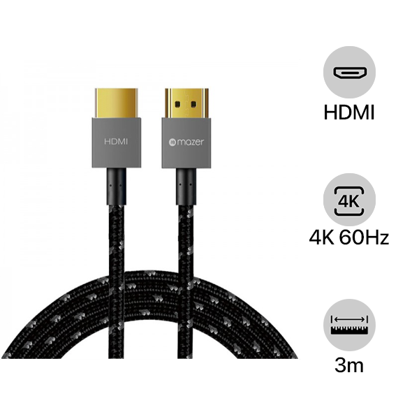 Cáp chuyển đổi Mazer UltraThin HDMI to HDMI 4K 3m