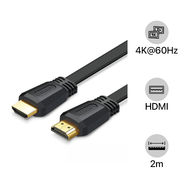 Cáp HDMI Ugreen Flat 2m ED015