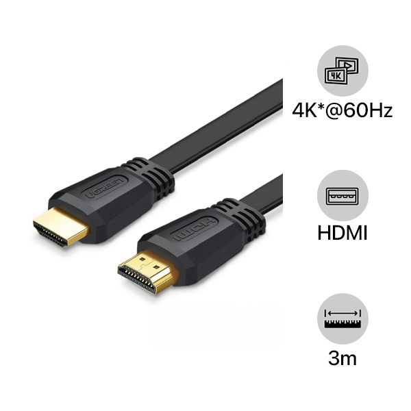 Cáp HDMI Ugreen Flat 3m ED015