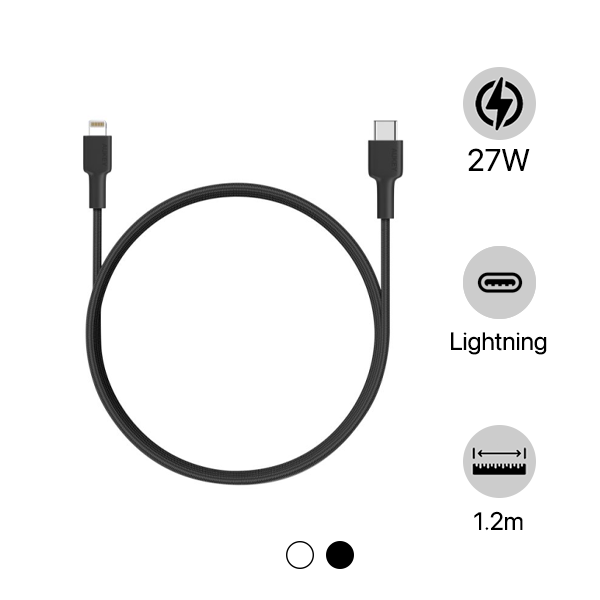 CB-CL5-QSD - Cáp Type-C to Lightning Aukey MFi 1.2m Qua Sử Dụng