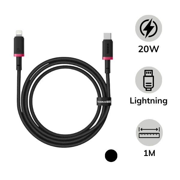 Cáp Type-C to Lightning Baseus Dura Series 20W 1M