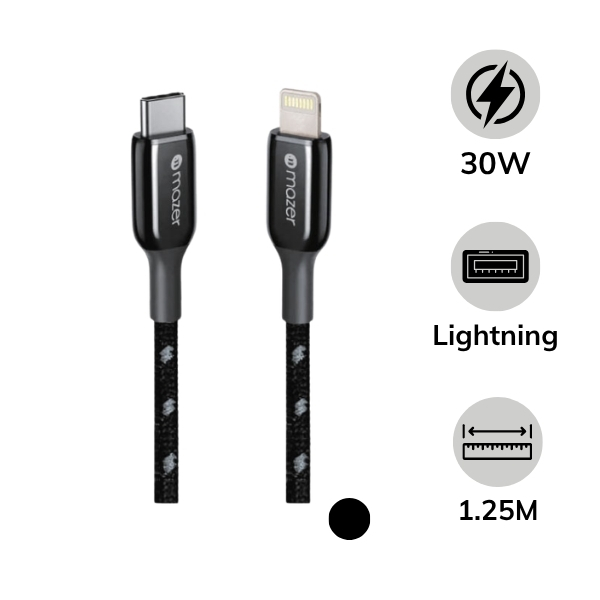Cáp Type-C to Lightning Mazer Infinite.LINK Pro 3 MFi certified 1.25m
