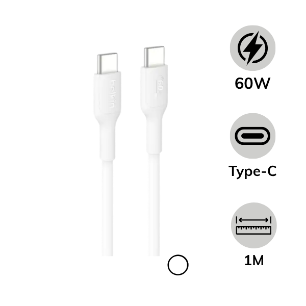 Cáp Type-C to Type-C Belkin 60W 1M