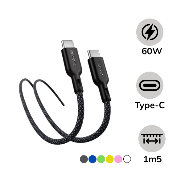 Cáp Type-C to Type-C Innostyle PowerNova 60W 1.5M