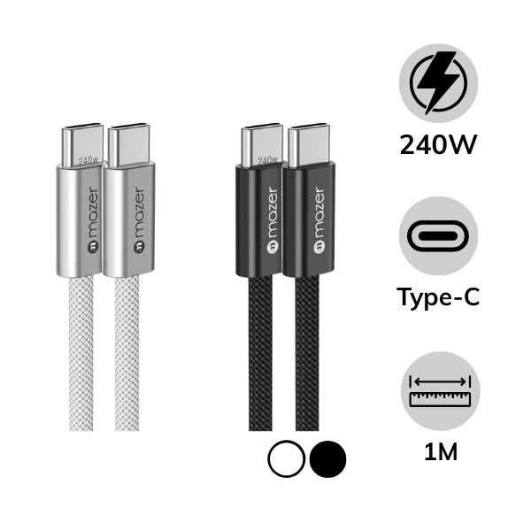 Cáp Type-C to Type-C Mazer 240W 1m InfiniteLink Flex 2