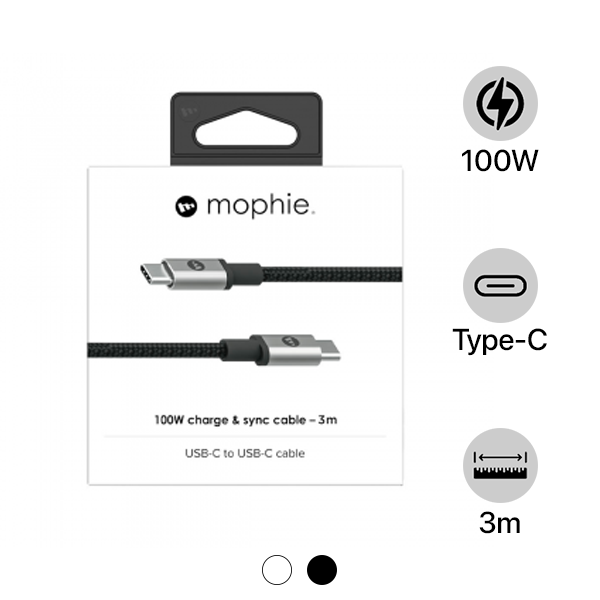 409910381 - Cáp Type-C to Type-C Mophie 100W 3M