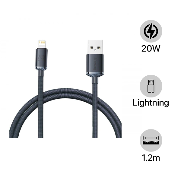 CAJY000001 - Cáp USB-A to Lightning Baseus 1m2