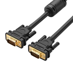 Cáp VGA tròn 2 đầu đực màu đen Ugreen 3m VG101