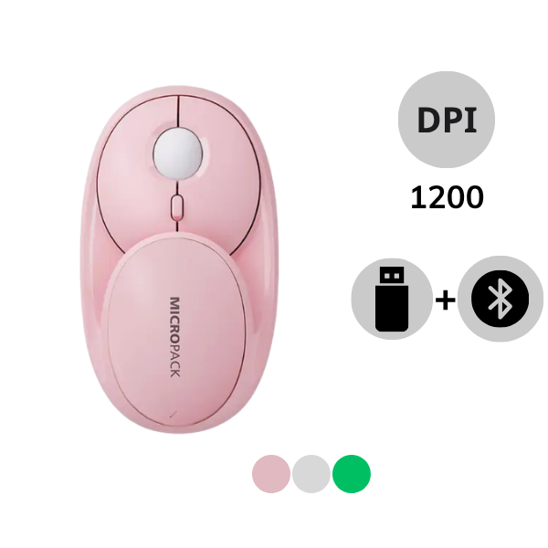 Chuột không dây Bluetooth MicroPack Silent Speed Glass MP-720C