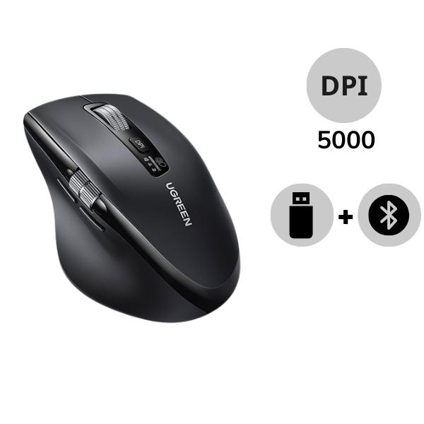 Chuột máy tính công thái học không dây Ugreen M751