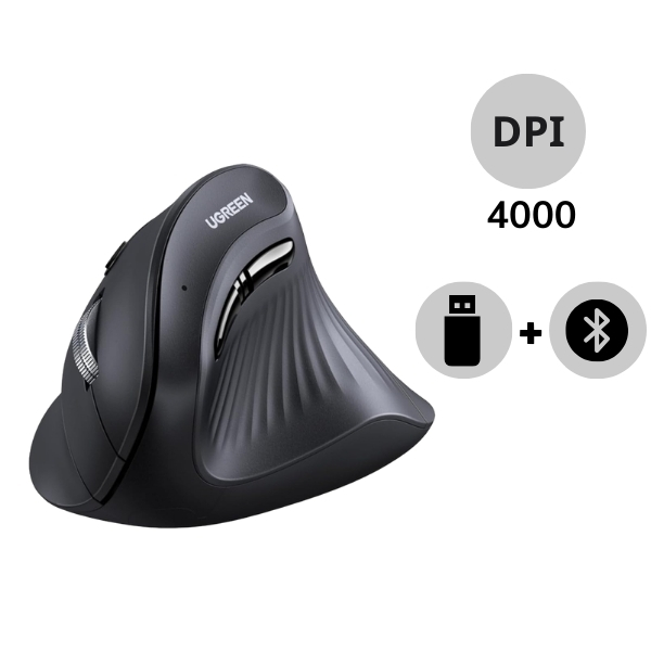 Chuột máy tính công thái học không dây Ugreen MU008