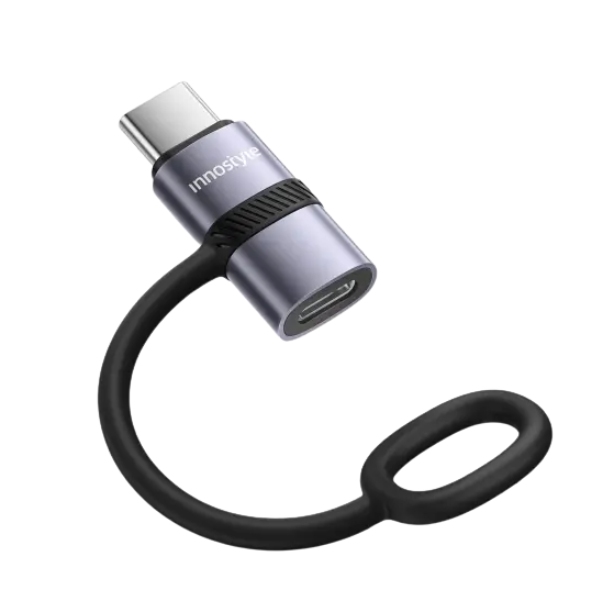 Cổng chuyển OTG Innostyle FlexiLInk USB-C to Lightning Female Silicone Tape ST-530GY