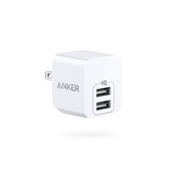 A2620121 - Cốc sạc 2 cổng Anker 12W USB-A PowerPort Mini A2620121